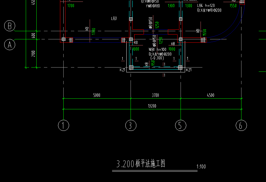 这个3.2m板平法施工图分割图纸是放在首层平面吗，不应该放在二层平面中吗？