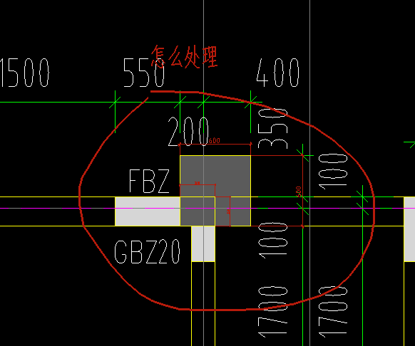 老师我有个问题就是，我的扶壁柱和暗柱有重叠部分，然后图纸说明里就是重叠部分钢筋取大的，它们的标高都一样这我怎么布置啊