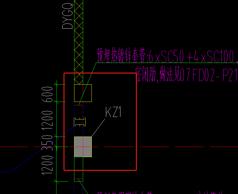 老师  这个Fc-Fc处没有人防门，这里上下右构造怎么绘制